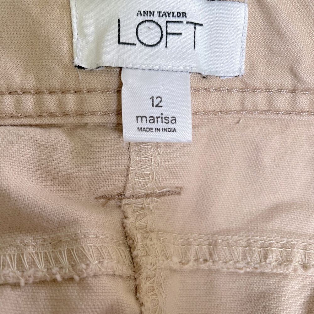 Ann Taylor LOFT Marisa Fit Khaki Capri Pants – Size 12 MINT CONDITION - Picture 8 of 11